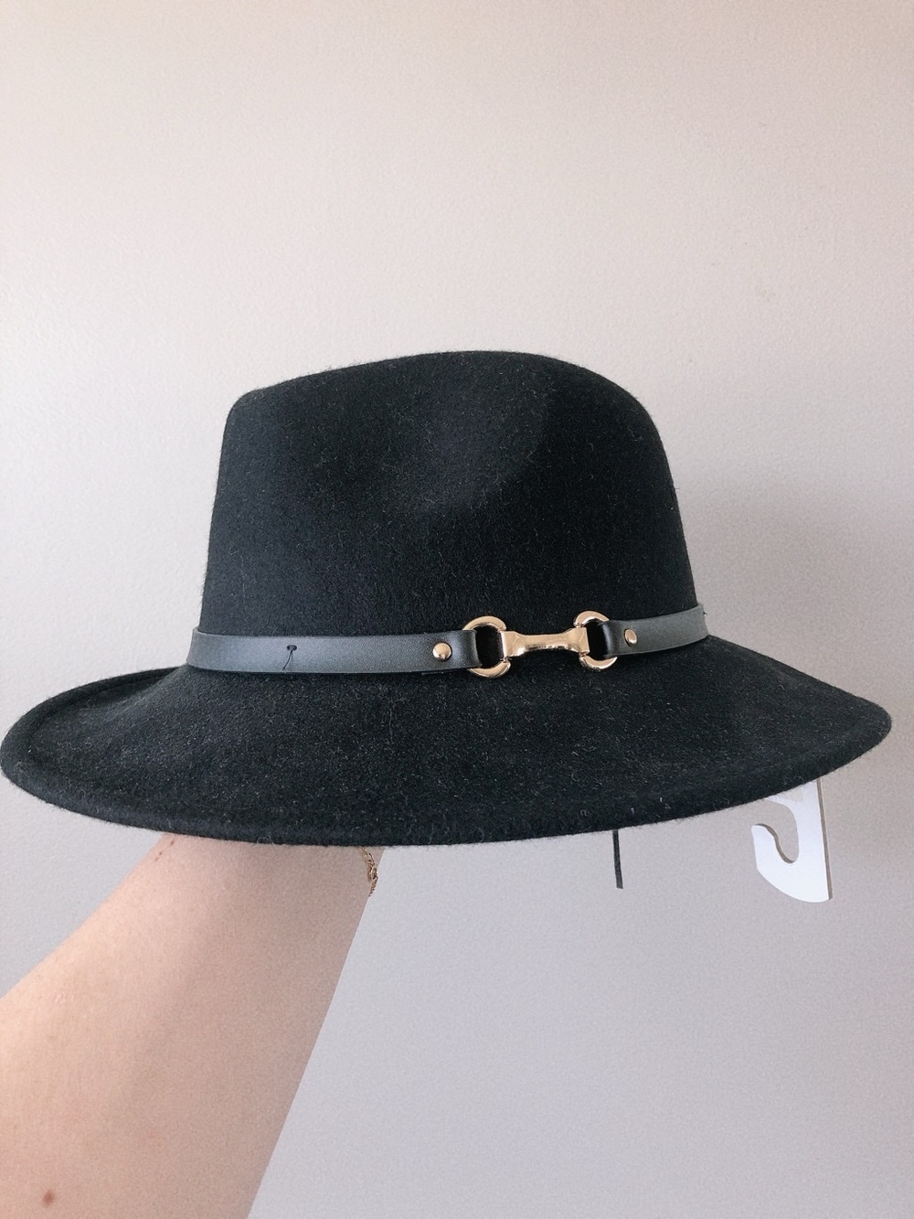 100% Wool Black Wide-Brim Hat New with tags! Country western boho hat